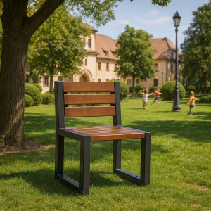 Krzesło nowoczesne z oparciem bez podłokietników