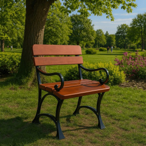 Krzesło królewskie z oparciem i podlokietnikami