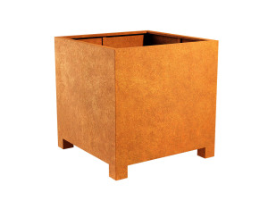 Donica metalowa Corten PATA 1 | wys. 60 cm, szer. 60 x 60 cm |