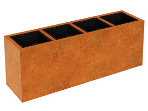 Donica Metalowa Corten DEPO 14 165x45x60h