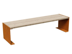 Ławka ogrodowa/miejska Corten FLANCO B4 180x50x46h
