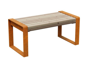 Ławka ogrodowa/miejska Corten MARCO 3 150x50x46h
