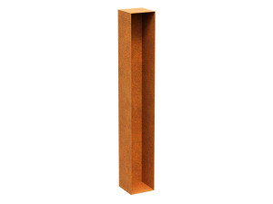 Barierka miejska corten PLOTTO 2 16x16x110h