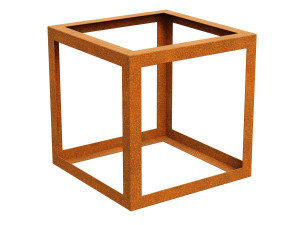 Stelaż do roślin Corten PAQUETE VACIO 6 60x60x60h