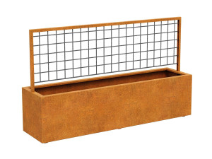 Donica z pergolą Corten RED CENTRO 5 200x50x120h