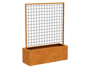 Donica z pergolą Corten RED CENTRO 7 150x50x200h