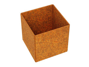 Doniczka mała Corten BATEA 100 10x10x10h