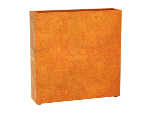 Donica metalowa Corten ESTRECHO 14 | wys. 120 cm, szer. 120 x 30 cm |