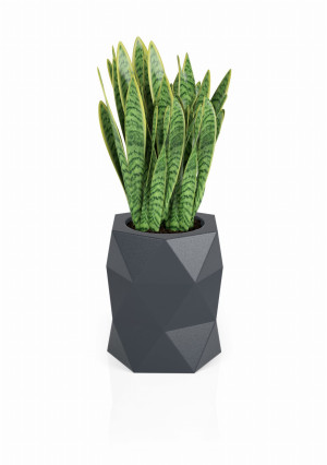 Donica Modena Antracyt z półką | wys. 54cm | szer. 46 cm |