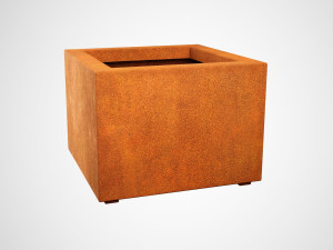 Donica metalowa - Corten BAJO 5 | wys. 45 cm, szer. 60 x 60 cm |