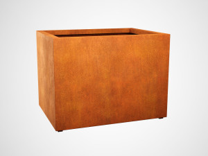 Donica metalowa - Corten LARGO 9 | wys. 90 cm, szer. 120 x 90 cm |