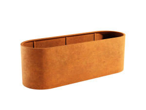 Donica metalowa Corten LOM 15 | wys. 90 cm, szer. 270 x 90 cm |