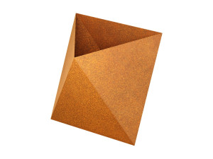 Donica geometryczna Corten TRIANGULO | wys. 60 cm, szer. 60 cm |