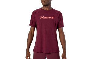 Koszulka NNormal Race T-Shirt NN 02 bordowa męska