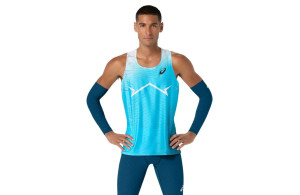 Koszulka Asics MetaSpeed Singlet błękitna męska