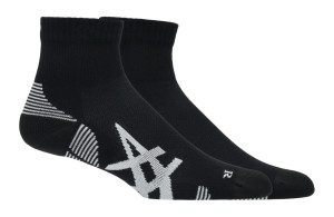 Dwupak skarpet Asics Cushion Run Quarter Socks czarne SS26