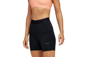 Krótkie legginsy Hoka Novafly 6'' Knit Short damskie czarne