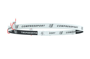Pas do biegania na numer startowy Compressport Race Belt czarny SS26