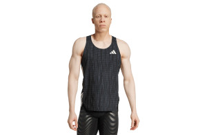 Koszulka Adidas Adizero Singlet czarna męska
