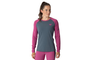 Koszulka Dynafit Alpine Pro Long Sleeve damska szaro-różowa
