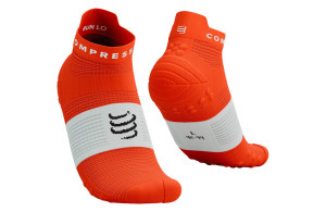 Skarpety Compressport Pro Racing Socks V4.0 Run Low (Tigerilly / White) pomarańczowo-białe