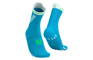 Skarpety Compressport Pro Racing Socks V4.0 Trail (Norse Blue / Neon Green) niebiesko-zielone