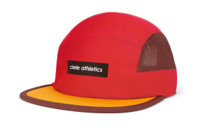 Czapka Ciele GOCap-Field-IconicBar-Red-Andorra czerwono-pomarańczowa