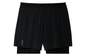 Spodenki On Performance 2w1 Shorts 5" czarne męskie