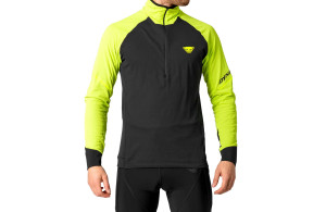 Bluza Dynafit Alpine L/S 1/2 Zip Tee czarno-żółta męska