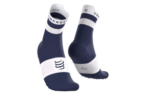 Skarpety Compressport Pro Racing Socks V4.0 Run High (Peacoat / White) granatowo-białe