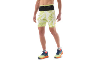 Spodenki Compressport Trail Racing 2-in1 Short zielone męskie