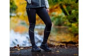Legginsy Dobsom Orcan Pants z panelem przeciwwiatrowym damskie czarne