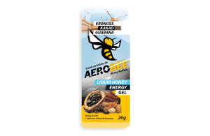 Żel Aerobee Liquid Honey Energy Gel 26g miód + orzechy ziemne + kakao z guaraną (kofeiną)
