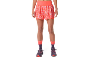 Spodenki Asics Road All Over Print 2-N-1 3.5in Short koralowe
