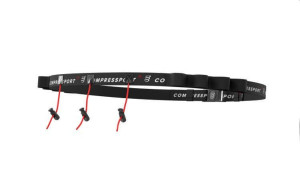 Pas do biegania na numer startowy Compressport Race Belt czarny