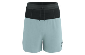 Spodenki Compressport Trail Racing Overshort niebiesko-czarne męskie