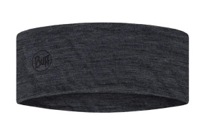 Opaska Buff Merino Wide Headband Solid Grey szara