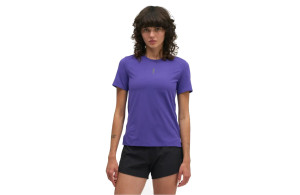 Koszulka Hoka EveryRun Short Sleeve damska fioletowa