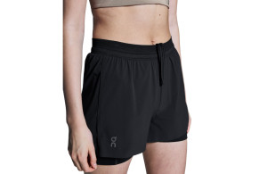 Spodenki On Performance 2w1 Shorts 3" damskie czarne