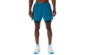 Spodenki Asics Road 2-n-1 5in Short niebieskie męskie