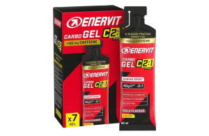 Zestaw żeli Enervit Carbo C2:1 PRO Cola 7X60 ml cola z kofeiną