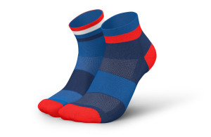 Skarpety Incylence Running Bands Short Tricolore (Low Cut) granatowo-czerwone