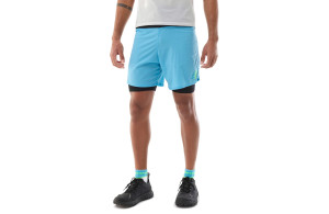 Spodenki Compressport Trail Racing 2-in1 Short niebieskie męskie