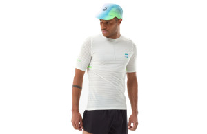 Koszulka Compressport Pro Racing SS Tshirt biała męska