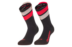 Skarpety Dynafit Ultra Crew Socks czarno-różowo-zielone