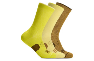 Skarpety Hoka Crew Run Sock 3-Pack jasnożółte/żółte/brązowe