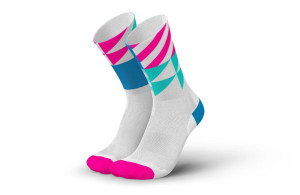Skarpety Incylence Ultralight Elements White Blue Pink (High Cut) biało-niebiesko-różowe