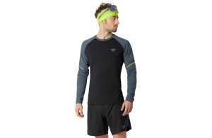 Koszulka Dynafit Alpine Pro Long Sleeve czarno-szara męska