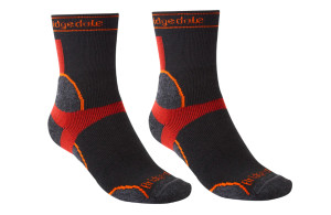 Skarpety Bridgedale Midweight T2 Merino Sport Crew męskie czarno-czerwone