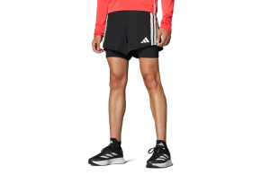 Spodenki Adidas Adizero Running 2in1 Gel Pocket czarne męskie